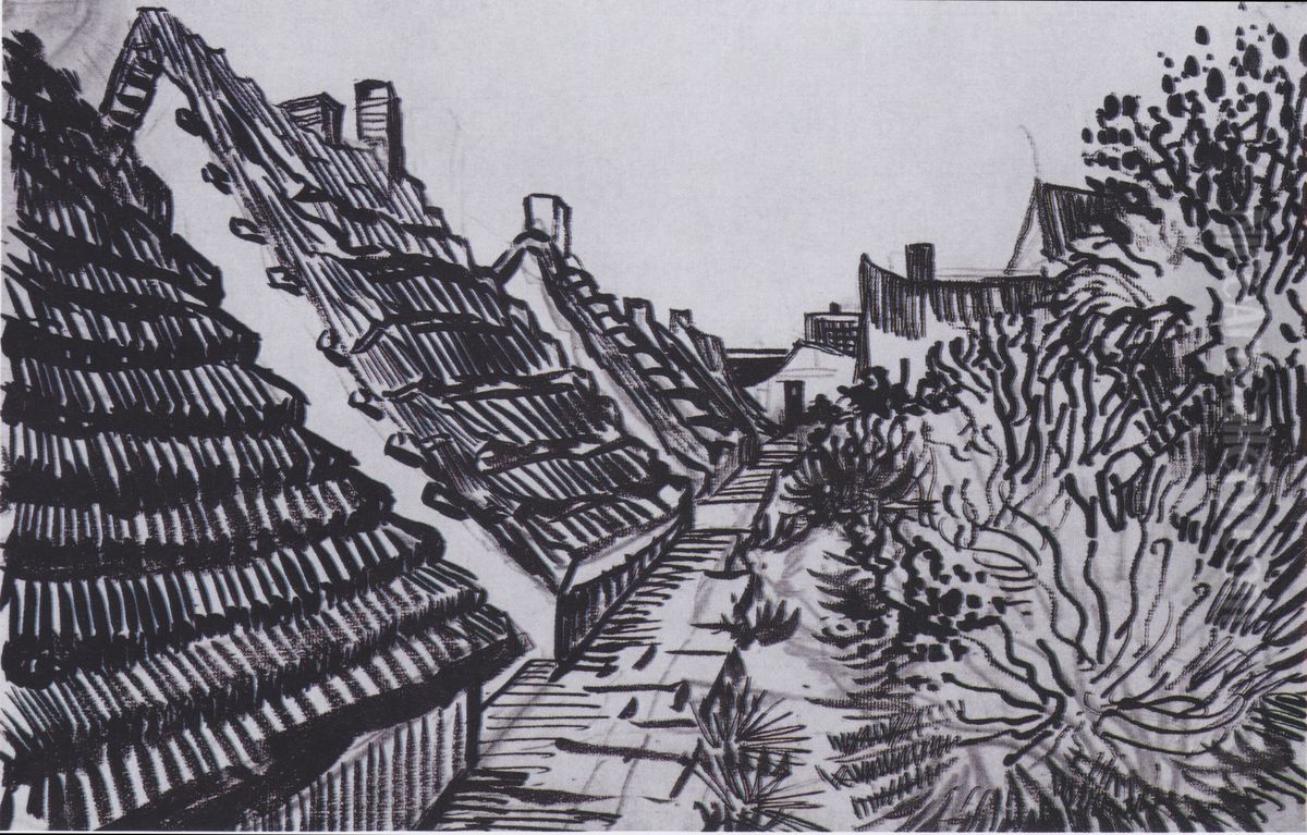 Street in Saintes-Maries Oil Painting by Vincent Van Gogh