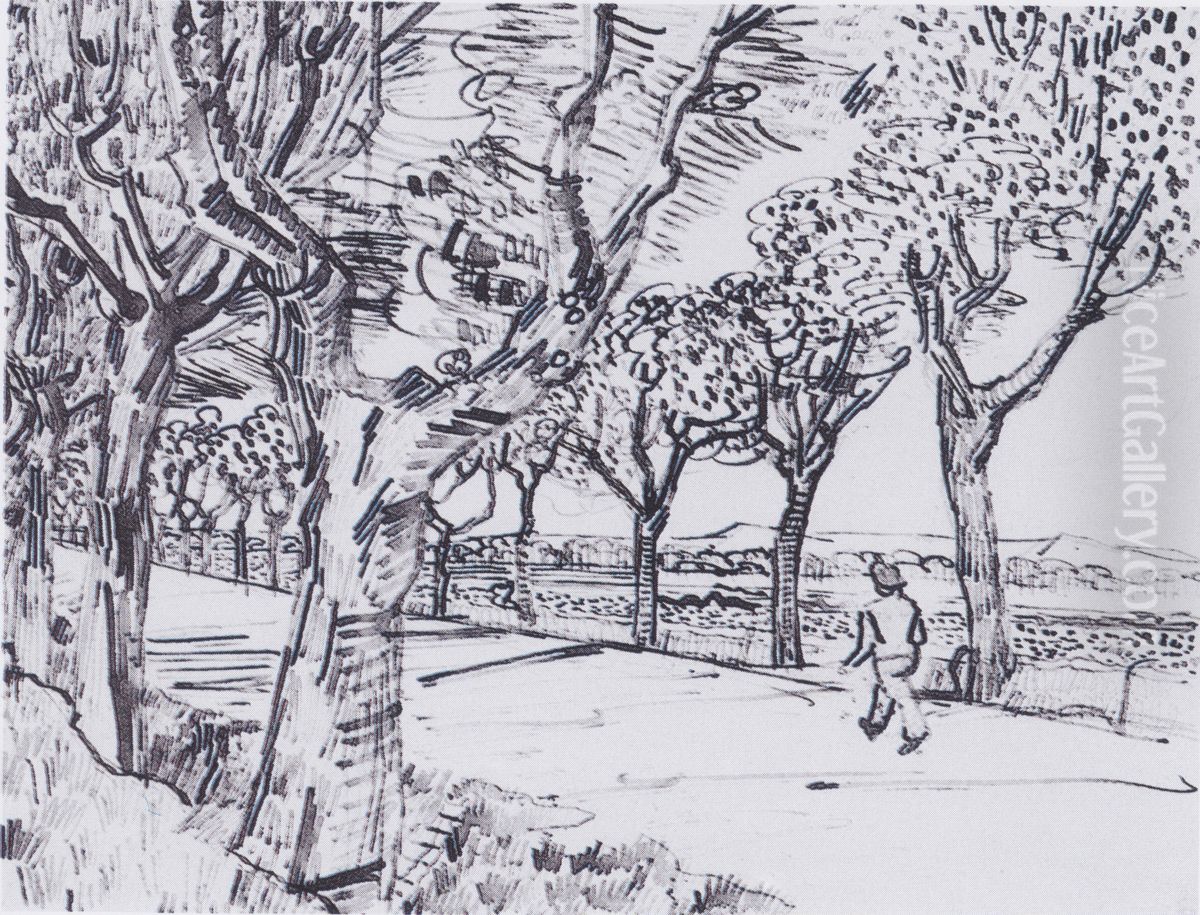 On the Road to Tarascon Oil Painting by Vincent Van Gogh