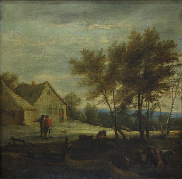 Surrounding of village Oil Painting by David Teniers the Younger