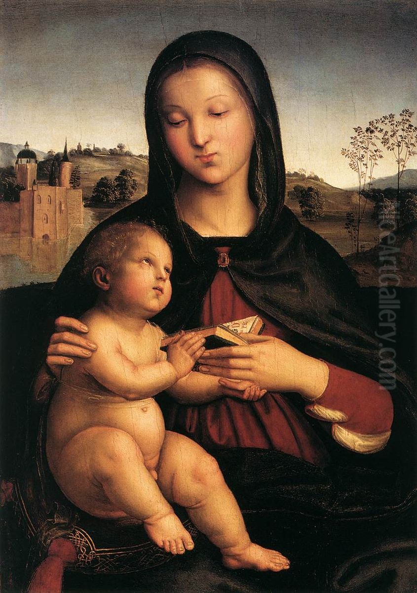Madonna and Child with the Book Oil Painting by Raphael
