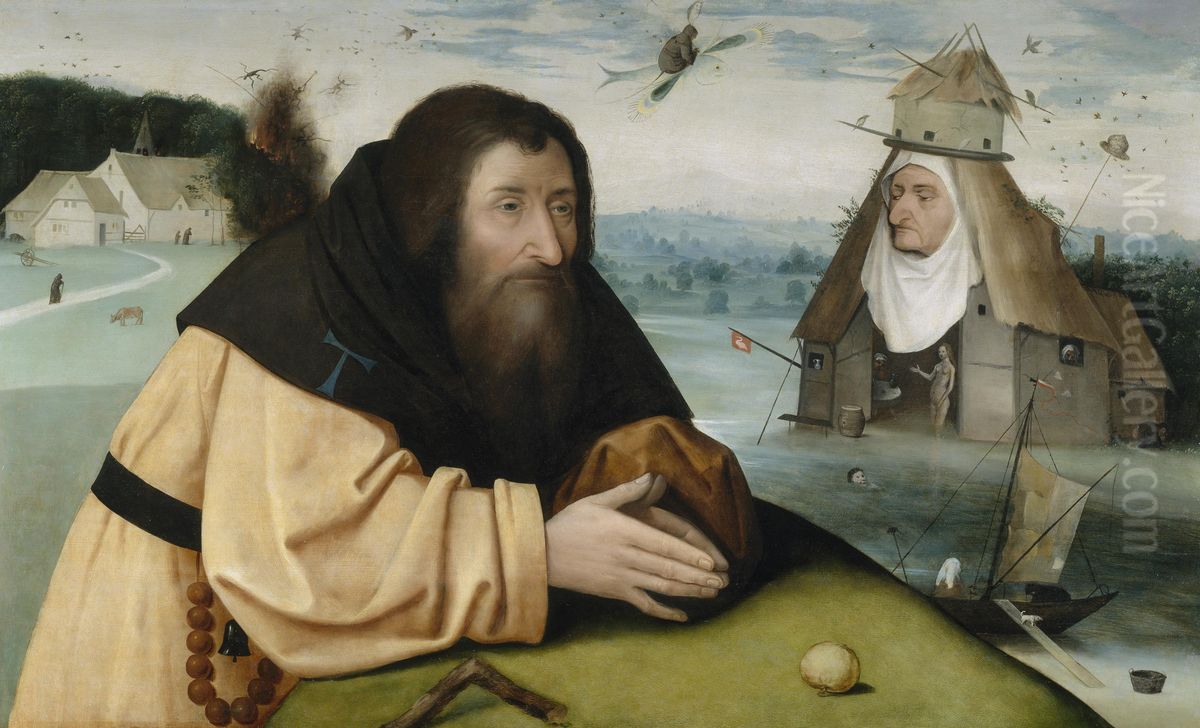 The temptations of Saint Anthony Oil Painting by Hieronymus Boschand workshop