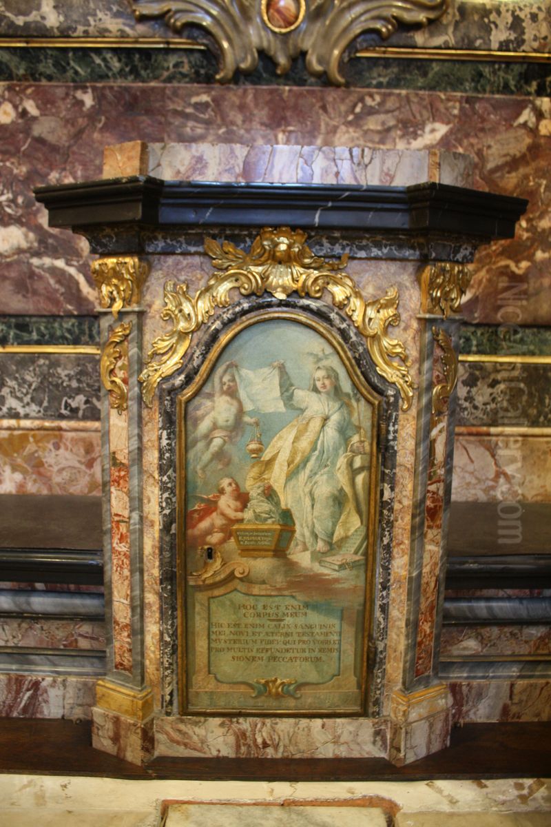 La Chiesa mostra le reliquie della beata Oil Painting by Biagio Bellotti