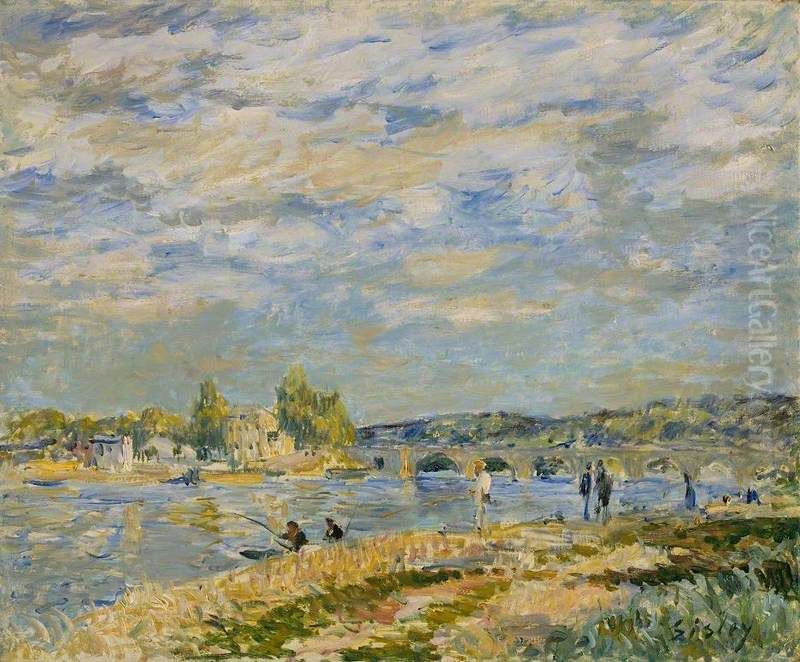 The Bridge at Sevres Oil Painting by Alfred Sisley