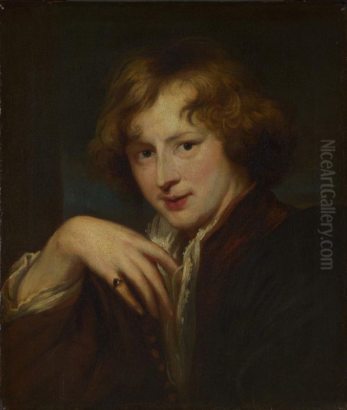 Portrait of the Artist Oil Painting by Sir Anthony Van Dyck
