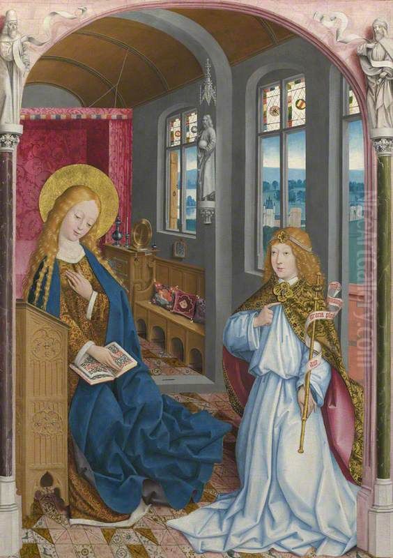 The Annunciation Oil Painting by Master of Liesborn