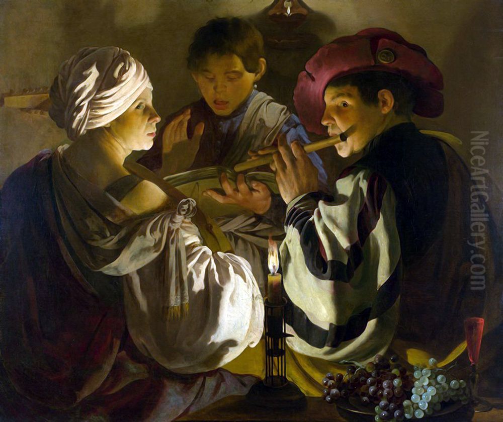 The Concert Oil Painting by Hendrick Ter Brugghen