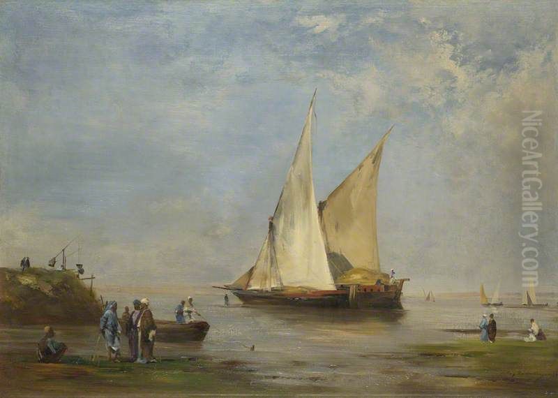 The Banks of the Nile Oil Painting by Eugene Fromentin