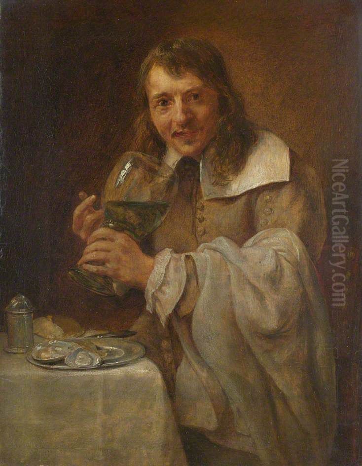 Taste (unidentified sitter) Oil Painting by Gonzales Coques