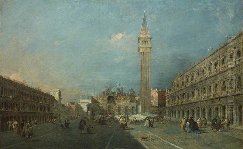 Piazza San Marco Oil Painting by Francesco Guardi