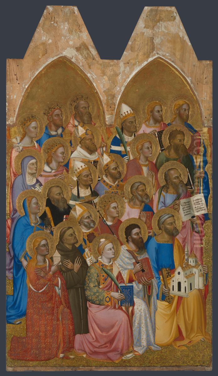 Polyptych San Pier Maggiore Oil Painting by Jacopo di Cione