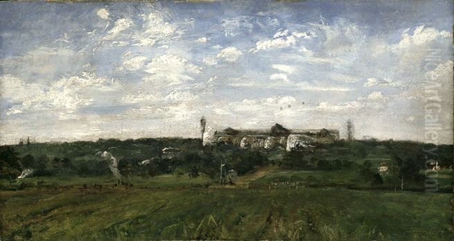 The Crystal Palace from Penge Oil Painting by unknown