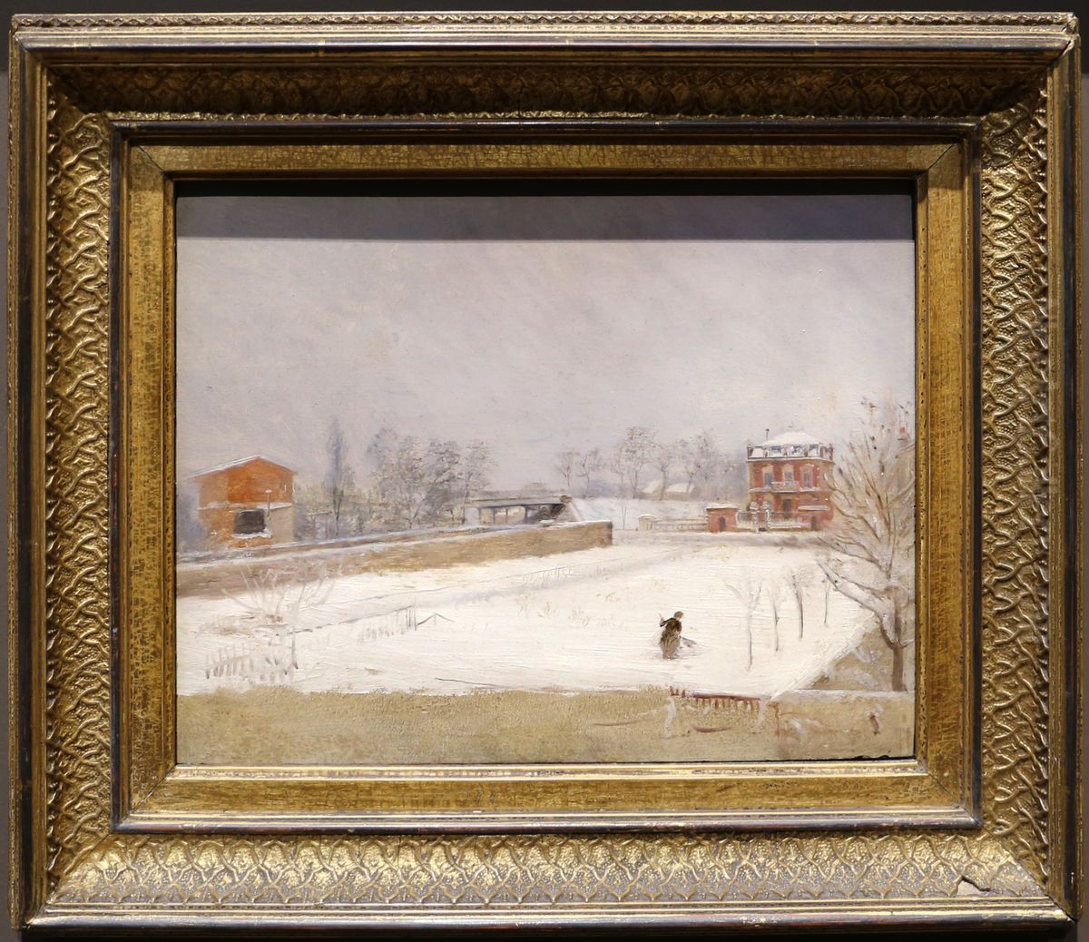 Winter Landscape Oil Painting by Giuseppe de Nittis