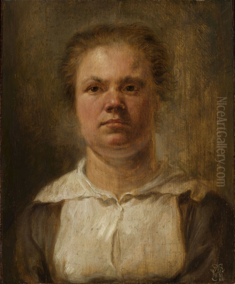 Bust of a woman Oil Painting by Adriaen van Ostade