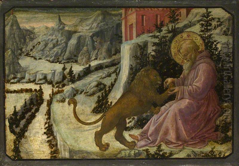 Predella Panel Oil Painting by Filippo Lippi