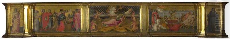 Scenes from the Life of Saint John the Baptist Oil Painting by Giovanni dal Ponte