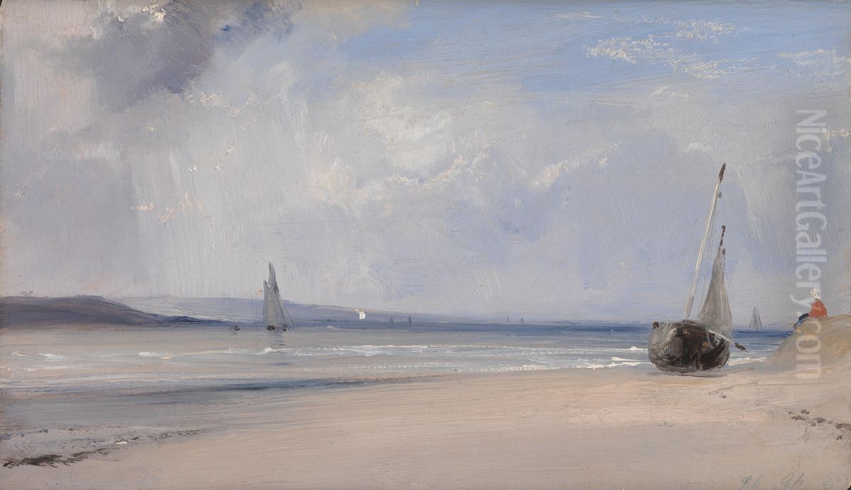 La Ferte Oil Painting by Richard Parkes Bonington