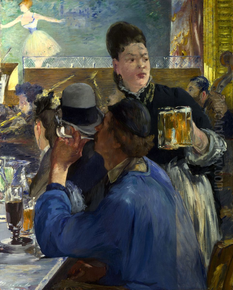 Corner of a Cafe-Concert Oil Painting by Edouard Manet