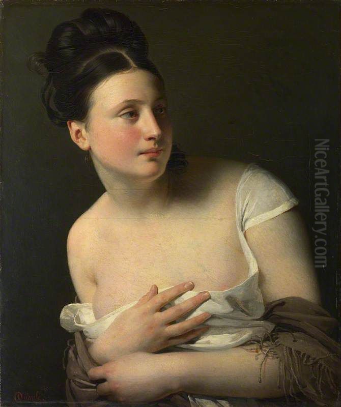 The Surprise Oil Painting by Claude-Marie Dubufe
