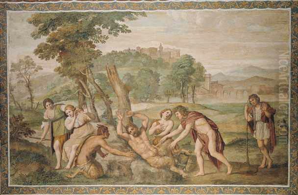 The Flaying of Marsyas Oil Painting by Domenico Zampieri (Domenichino)