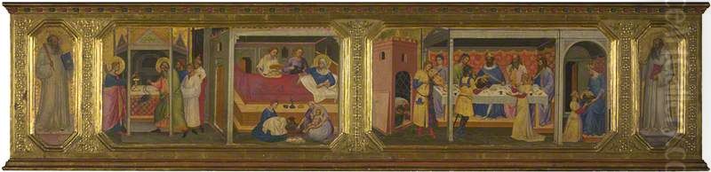 Scenes from the Life of Saint John the Baptist Oil Painting by Niccolo di Pietro Gerini
