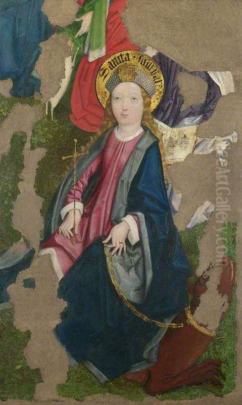 Saint Margaret Oil Painting by Master of Liesborn