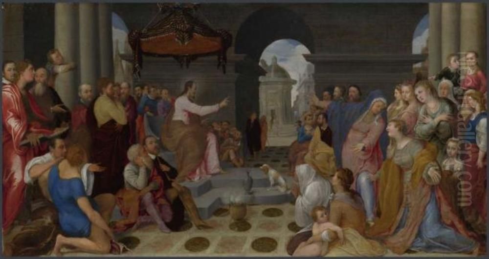 The Conversion of Mary Magdalene Oil Painting by Pedro de Campana