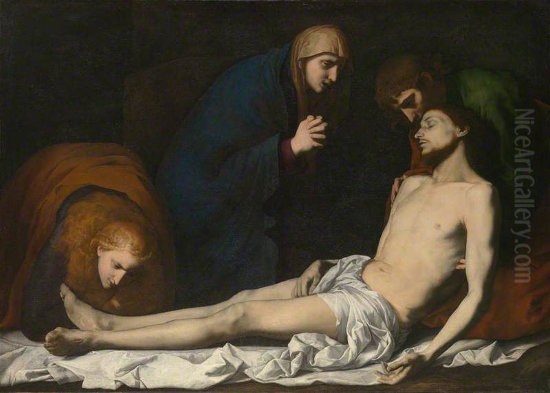 The Lamentation over the Dead Christ Oil Painting by Jusepe de Ribera