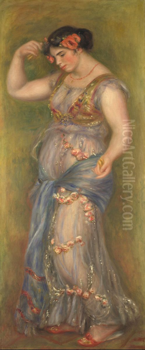 Dancing Girl with Castanets Oil Painting by Pierre Auguste Renoir