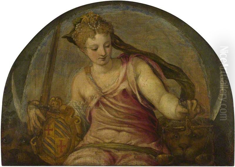 Justice Oil Painting by Giuseppe Porta