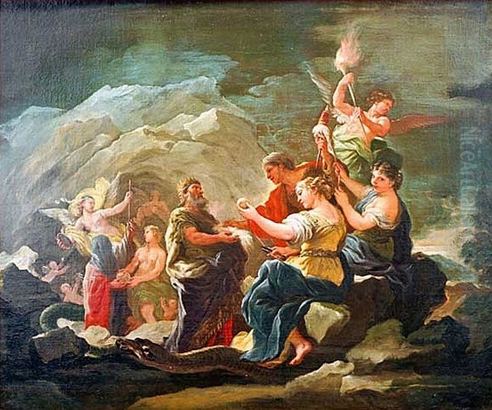 The Cave of Eternity Oil Painting by Luca Giordano