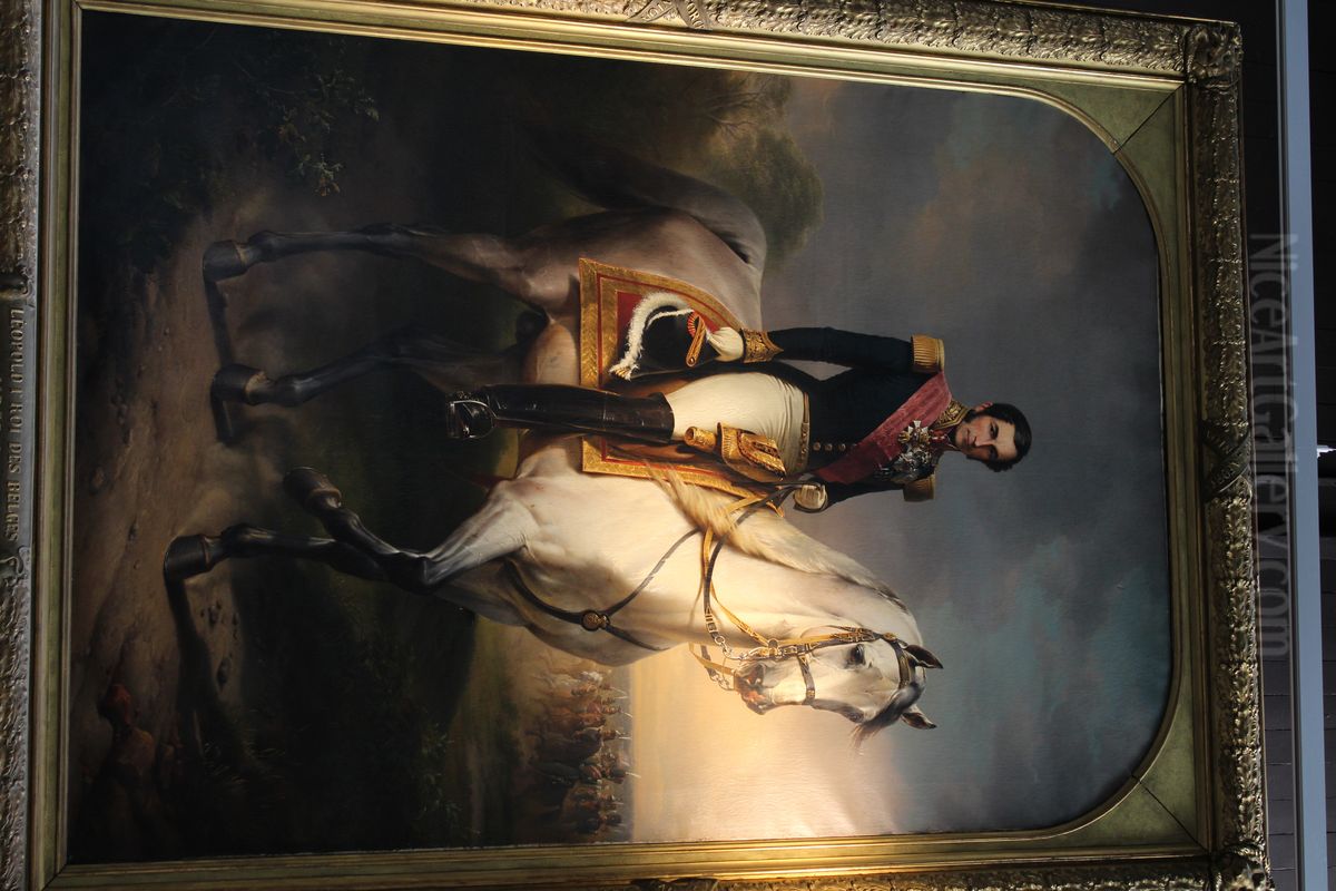 Leopold I King of the Belgians Oil Painting by Eugene Verboeckhoven