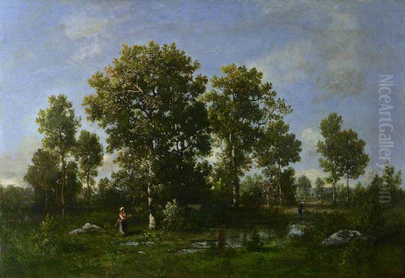 Sunny Days in the Forest Oil Painting by Narcisse Virgilio Diaz