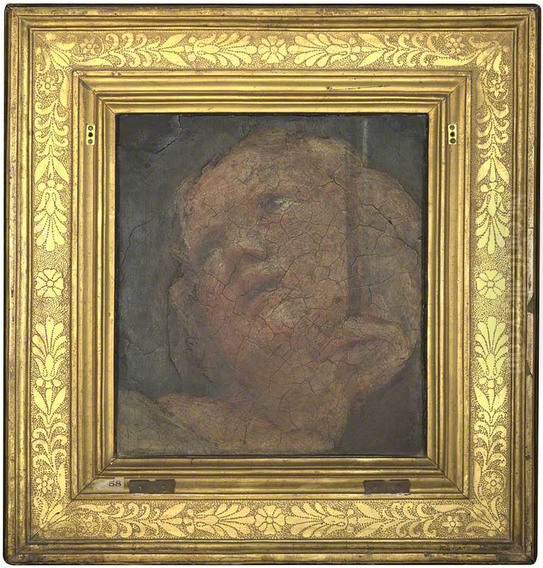 Head of an Angel Oil Painting by Antonio da Correggio