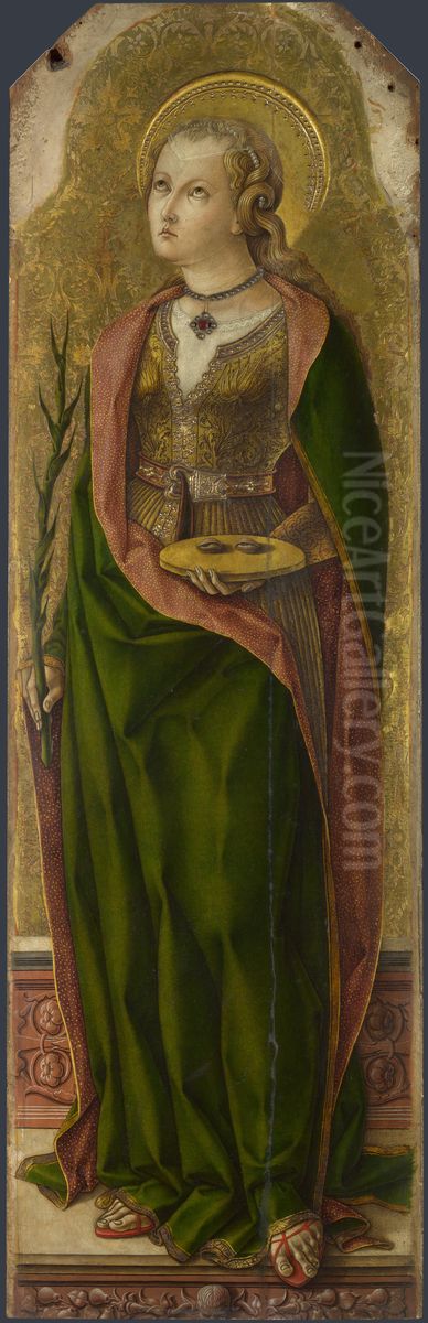 Saint Lucy Oil Painting by Carlo Crivelli