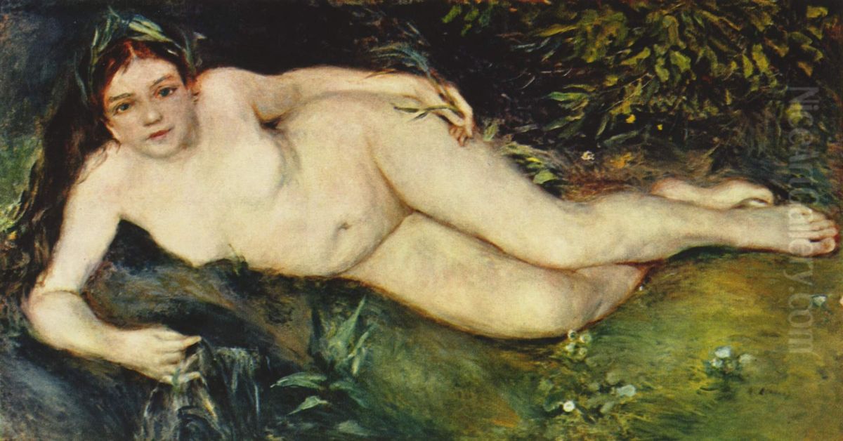Nymphe an der Quelle Oil Painting by Pierre Auguste Renoir