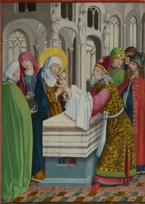 The Presentation in the Temple Oil Painting by Master of Liesborn
