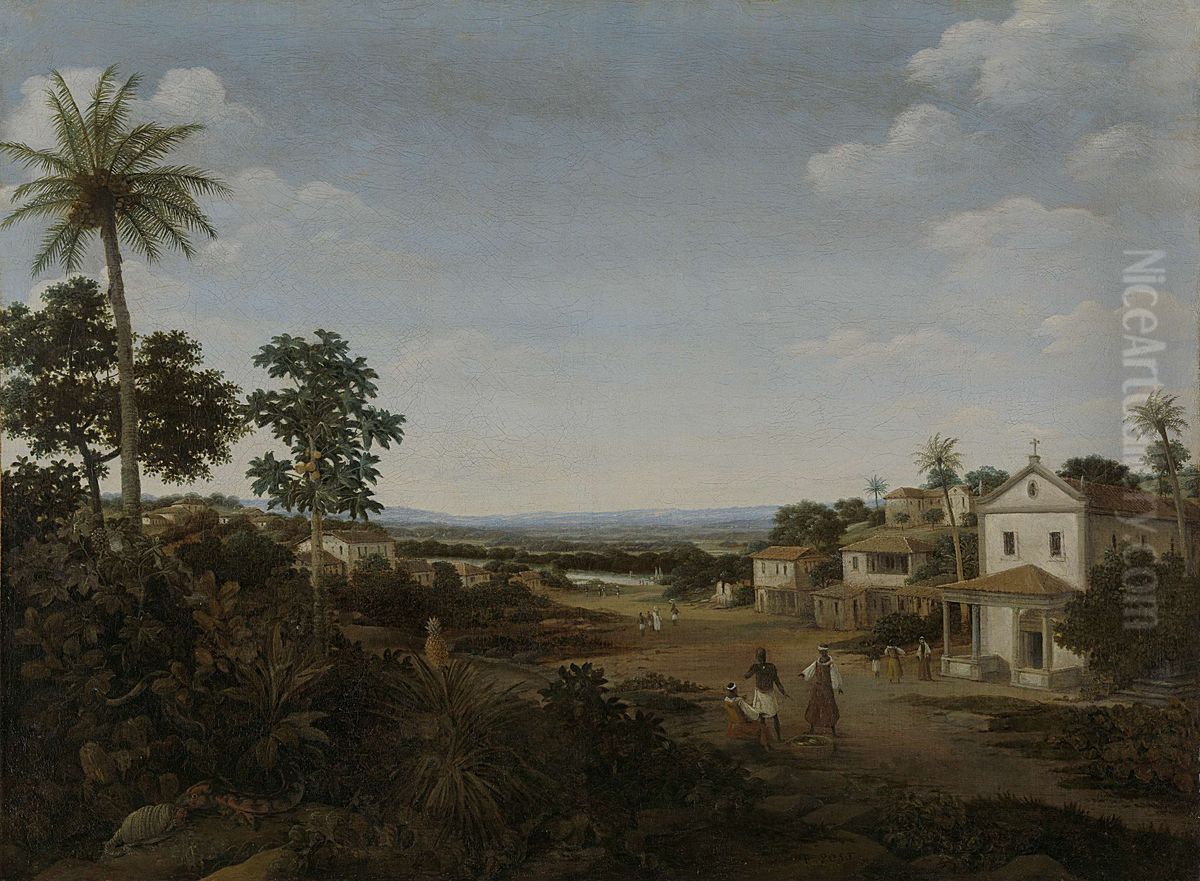 Landscape in Brazil Oil Painting by Frans Post