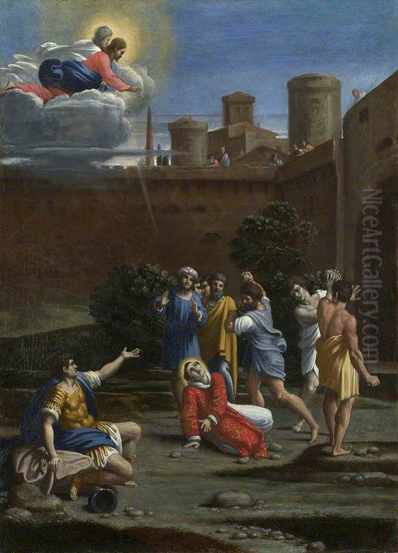 The Martyrdom of Saint Stephen Oil Painting by Antonio Marziale Carracci