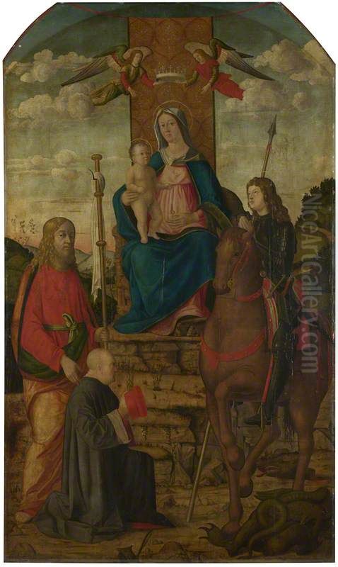 The Virgin and Child with Saints Oil Painting by Giovanni Martini