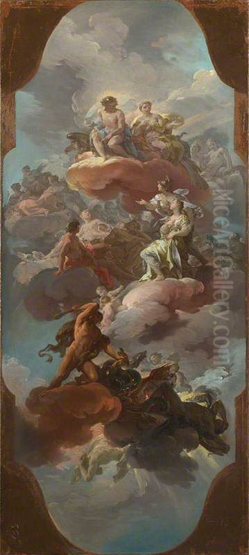 Apotheosis of the Spanish (?) Monarchy (?) Oil Painting by Corrado Giaquinto