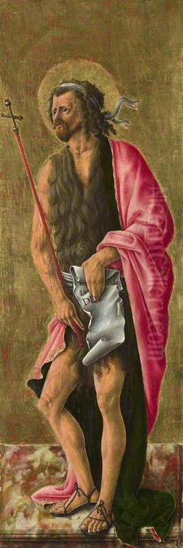 Saint John the Baptist Oil Painting by Giorgio Schiavone