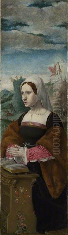 Right Hand Shutter Oil Painting by Pieter Coecke Van Aelst