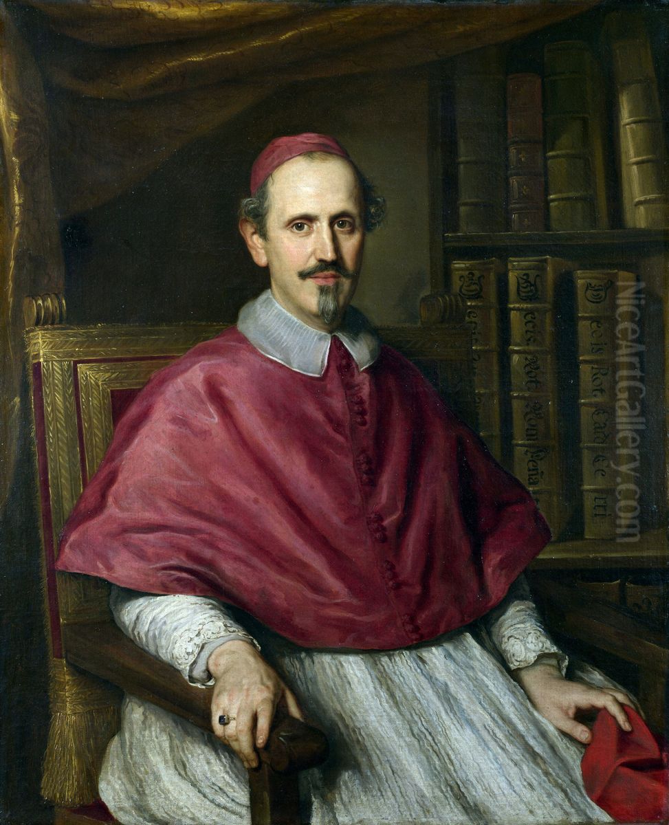 Cardinal Carlo Cerri Oil Painting by Jacob Ferdinand Voet