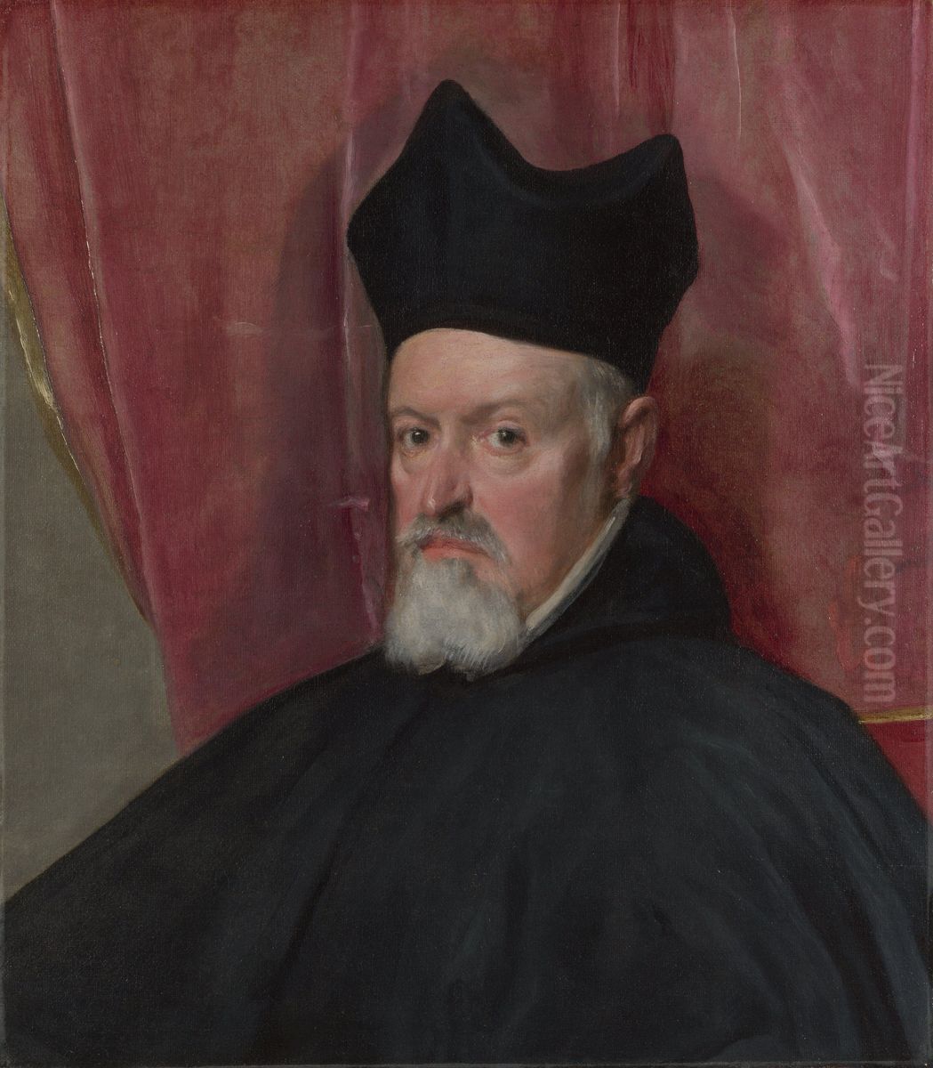 Portrait of Archbishop Fernando de Valdes Oil Painting by Diego Rodriguez de Silva y Velazquez
