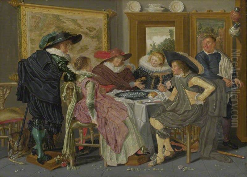 A Party at Table Oil Painting by Dirck Hals