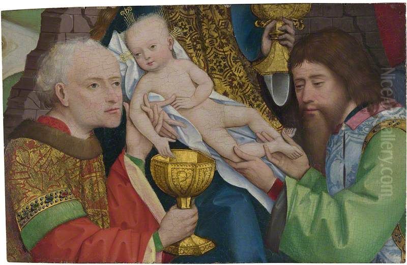 The Adoration of the Kings Oil Painting by Master of Liesborn