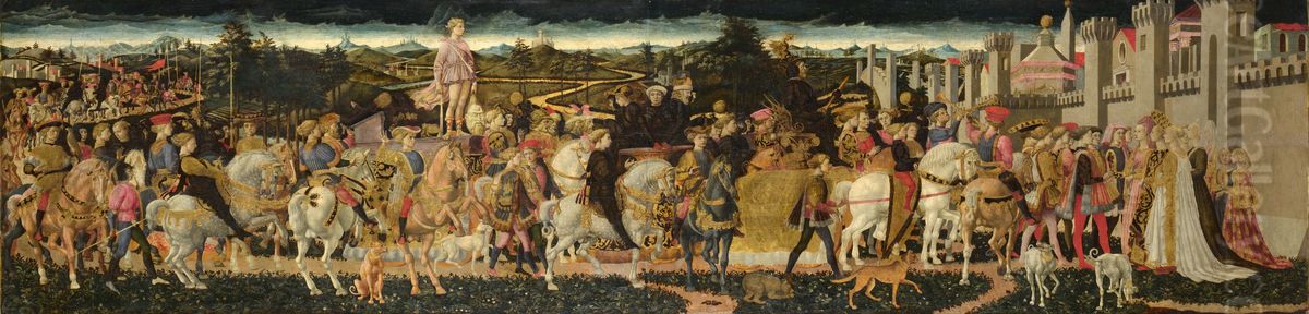 The Triumph of David Oil Painting by Pesellino