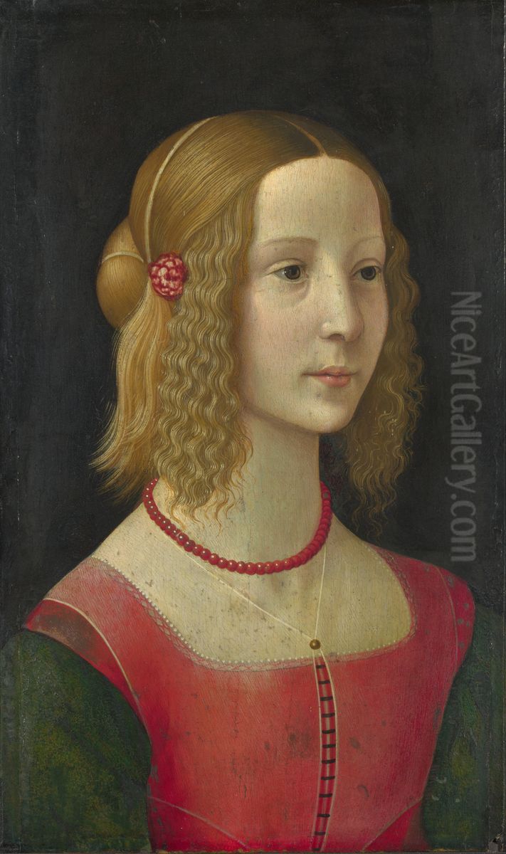 Portrait of a girl Oil Painting by Ghirlandaio Domenico
