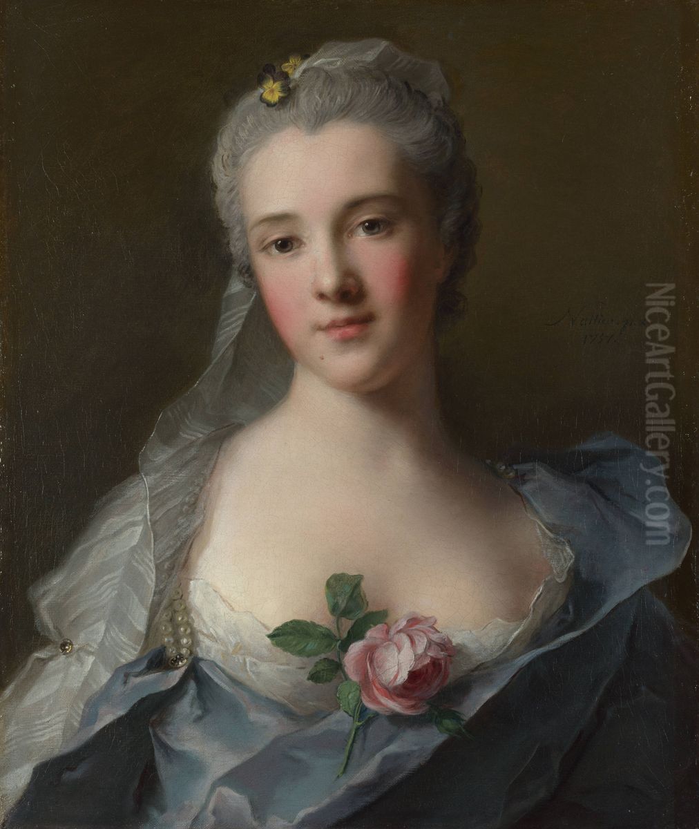 Manon Balletti Oil Painting by Jean-Marc Nattier