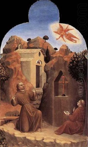 The Stigmatisation of Saint Francis Oil Painting by Stefano di Giovanni
